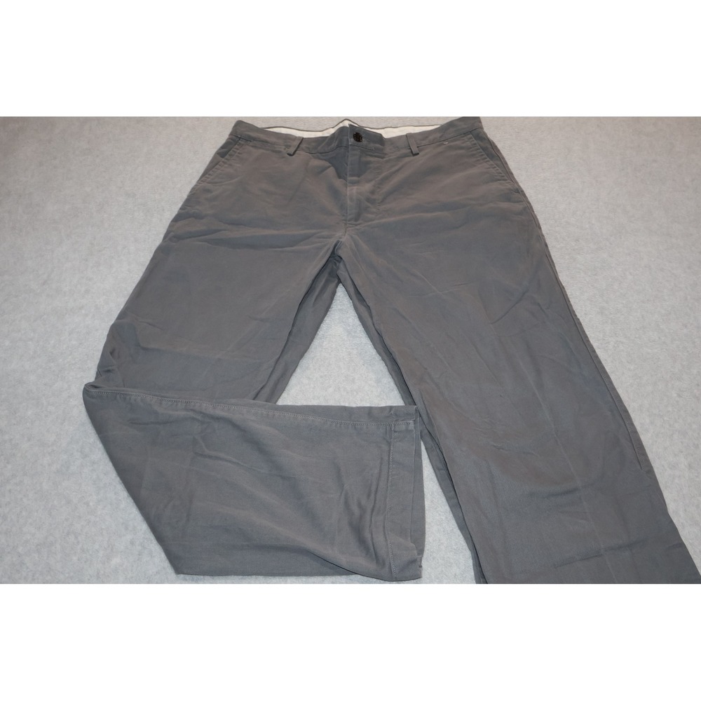 Dockers Field Khaki Pants Mens 36x32 Gray Pacific Collection Straight Chino FLAT